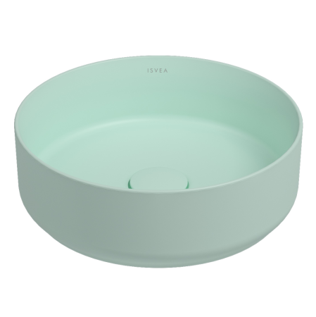 Раковина ISVEA Infinity накладная 360*360*120 цвет мятно зеленый матовый 10NF65036SV-2T