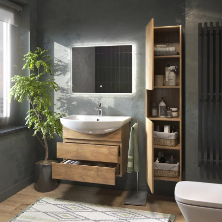 Тумба под раковину подвесная VIGO Wing tp.WIN.BAL.60.2Y дуб золотой, 60 см