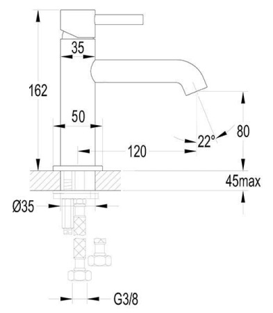 Смеситель для раковины OMNIRES Y Y1210NGR