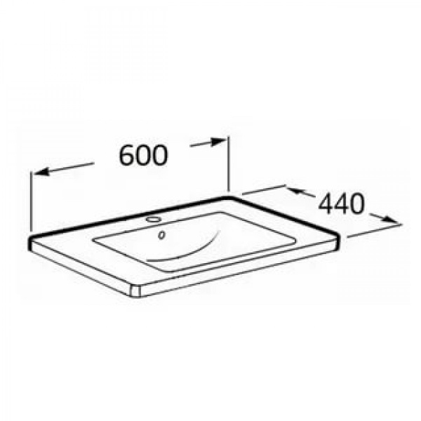 Умывальник Roca Unik The Gap 60x44 A327472000