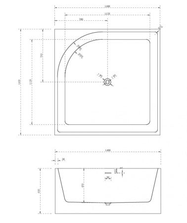 Акриловая ванна ABBER AB9337 белая