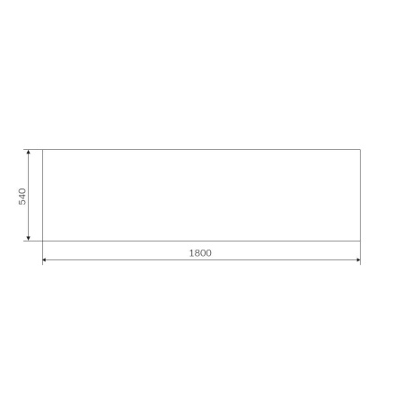 W93A-180-070W-P Gem, панель фронтальная 180x70/180x80