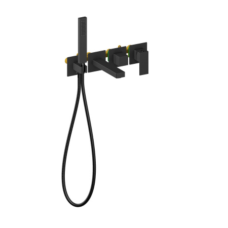 Встраиваемый смеситель для ванны TIMO Selene 2014/03YSM, черный