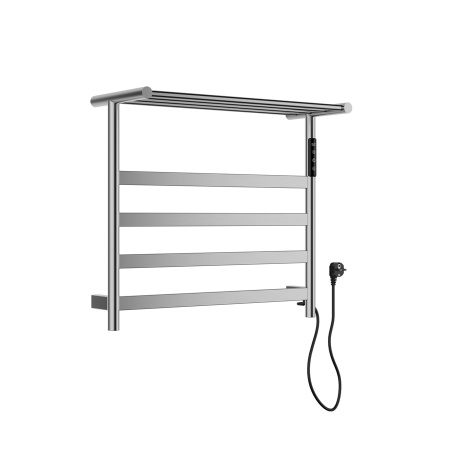 Полотенцесушитель электрический с полкой WONZON & WOGHAND, Брашированный никель (WW-A402-BR)