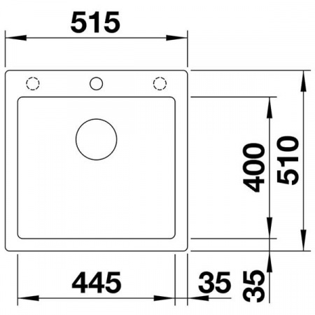 Кухонная мойка Blanco Pleon 5 черный 525951