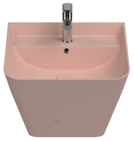 Раковина ISVEA Sott'Aqua подвесная 500*420*515 1 цвет лососевый матовый 10SQ37002SV-2S