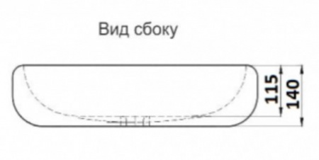 Раковина накладная CeramaLux 9030B