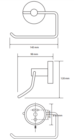 Держатель туалетной бумаги Bemeta NEO 104112045