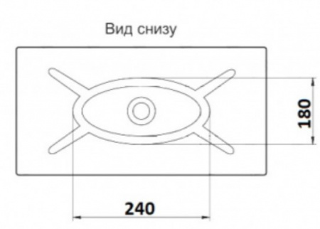 Раковина накладная CeramaLux 78123A