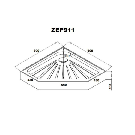 Душевой уголок PARLY ZPE911T 90х90х195 см с поддоном