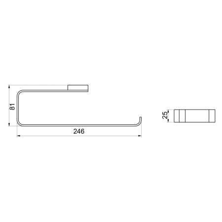 Полотенцедержатель TIMO Selene 17057/17, матовое золото