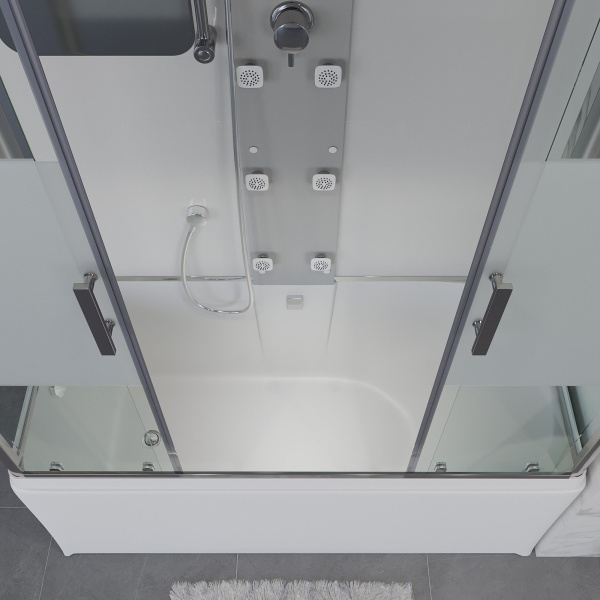 Душевая кабина Niagara Ultra NG-3170-01 (170х75х220) высокий поддон(56см),стекло матовое,4 места