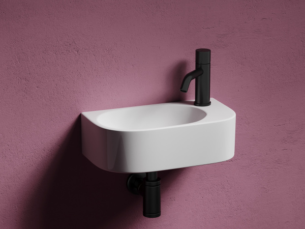 Умывальник подвесной прямоугольный Ceramicanova Element 409*224*110мм, белый, CN6066L