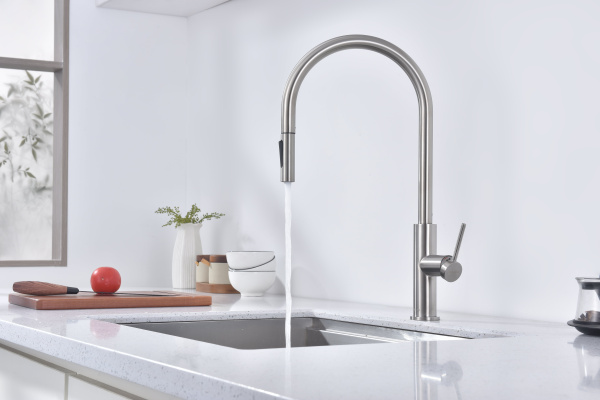 Смеситель для кухни Paulmark SENSO Se215180-BS, брашированная сталь