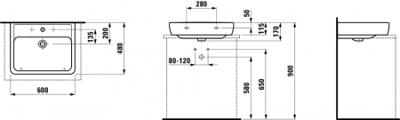 Умывальник Laufen Pro A 8179524001041 60x48x11