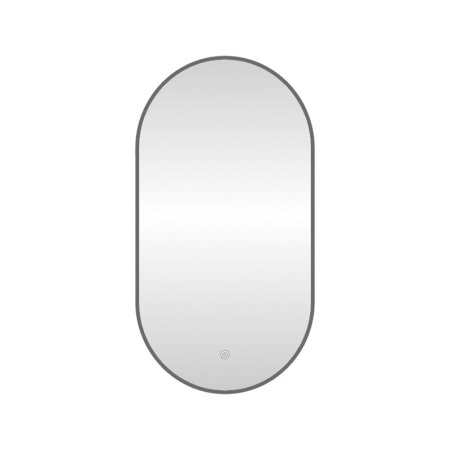 Зеркало с подсветкой LED Fixsen FX-3090F овальное 50х90 см, графит