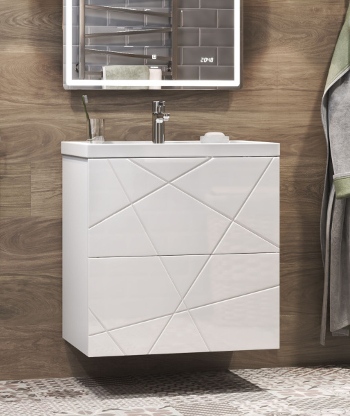 Тумба под раковину напольная VIGO Geometry tn.bsf.GEO.FOS.60.2Y, 60 см