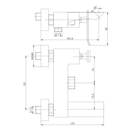 Смеситель Lemark Contest LM5814CW для ванны