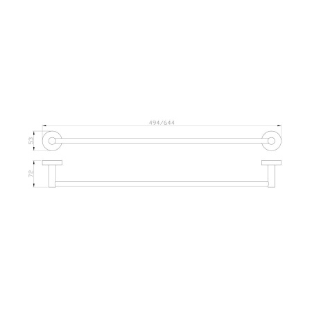 Вешалка для полотенец WONZON & WOGHAND, Хром (WW-8112)
