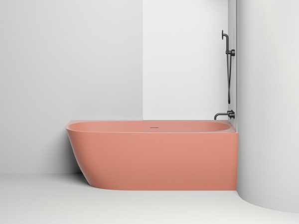 Ванна пристенная угловая Salini SOFIA CORNER R 170x85 покраска по RAL полностью, S-Stone, матовый 102524MF