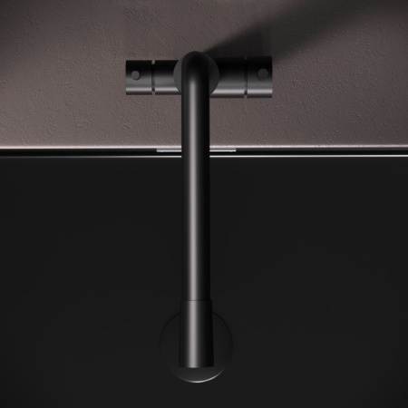 F85B05722 X-Joy S, Смеситель для кухни AM.PM с L-изливом с каналом для питьевой воды, черный