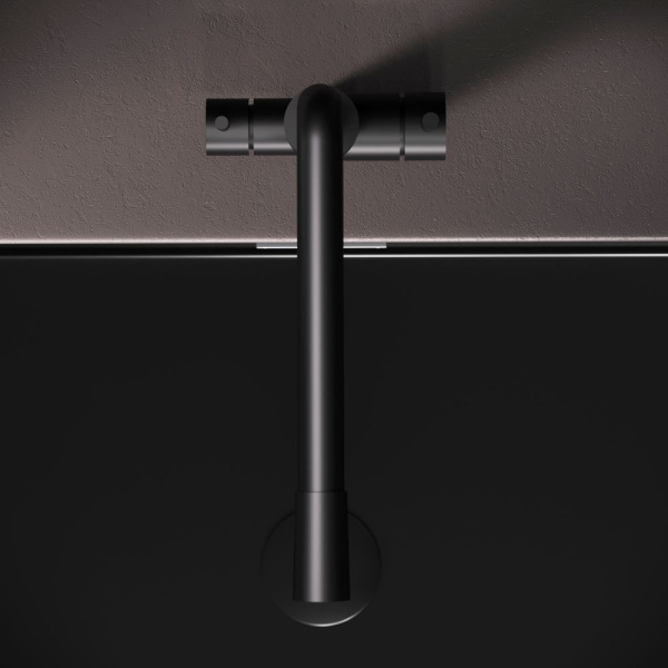 F85B05722 X-Joy S, Смеситель для кухни AM.PM с L-изливом с каналом для питьевой воды, черный