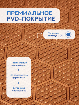 Мойка для кухни из нержавеющей стали Amore di Mare Alveo Bronze AL5444BR-1, 540х440х220 мм: мойка, дозатор, сифон. Цвет: бронза.