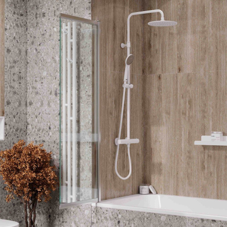 Ограждение на ванну Reflexion RX15090CCR-22 150х90см Slider, прозрачное закаленное стекло 5мм