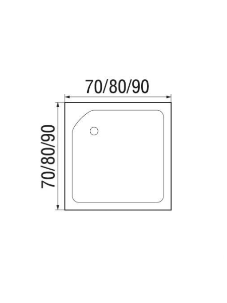 Душевой поддон Wemor WEMOR 70/24 S