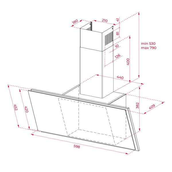 Кухонная вытяжка TEKA DVF 67670 WH 112930019