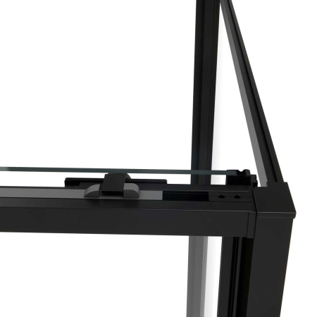 Душевой уголок Vincea Slim Soft VSR-1SS8010CLB, 1000*800, черный, стекло Прозрачный