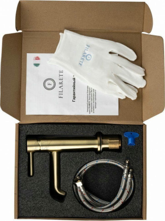 Cмеситель для раковины FILARETE Roun FL5020 (Матовое золото)