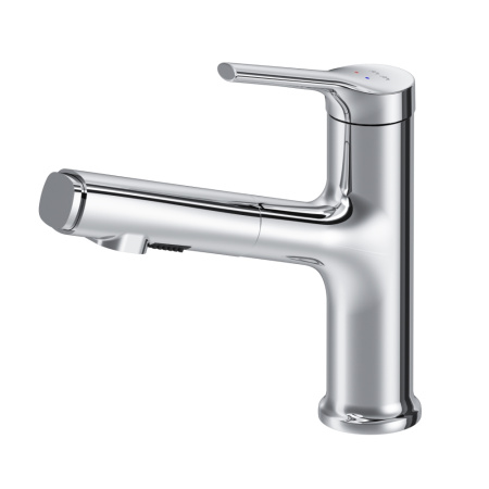 F85B02900 X-Joy S Смеситель для умывальника AM.PM с вытяжным изливом, хром