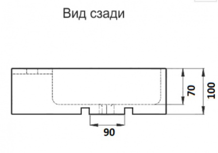 Раковина подвесная CeramaLux 9048DR 40,5x20