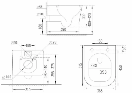 Комплект инсталляции 6 в 1 Roxen StounFix Dual Fresh 966246