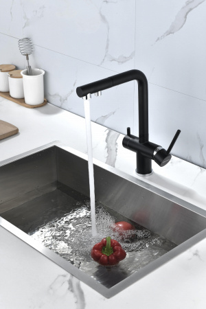 Смеситель для кухни Paulmark SERPENTINE Se213222-401(AN), антрацит