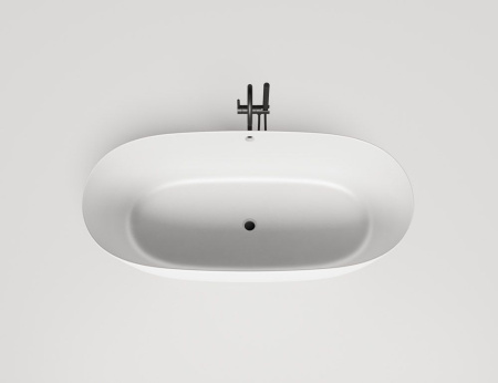 Ванна отдельностоящая Salini SOFIA LIGHT с переливом, S-Sense, глянцевый белый 103711G