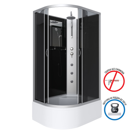 Душевая кабина Niagara Classic NG-2308-14F (90х90х215) высокий поддон(40см),стекло матовое