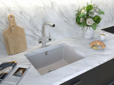 Мойка Paulmark GERA 60 PM205546-BL 460х550х200 мм, IT-GRANIT, черный