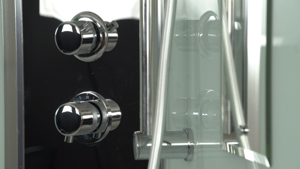 Душевая кабина Timo Comfort T-8809 Fabric Glass  90*90*220+турецкая баня хамам+стульчик прозрачный