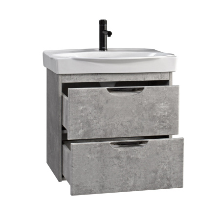 Тумба под умывальник Belux подвесная Нёман 65-02 Бетон светлый