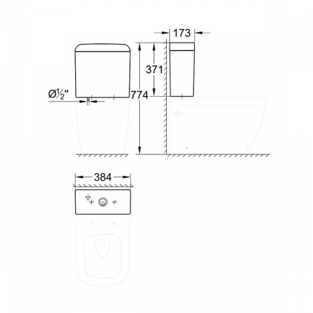 Бачок напольного унитаза Grohe Euro 39332000