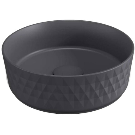 Раковина накладная ISVEA Davanti круглая ?36см, цвет антрацит матовый 10NF67036SV-2C