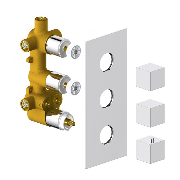Душевая система встроенная с термостатом Timo Tetra-thermo SX-0179/00SM хром