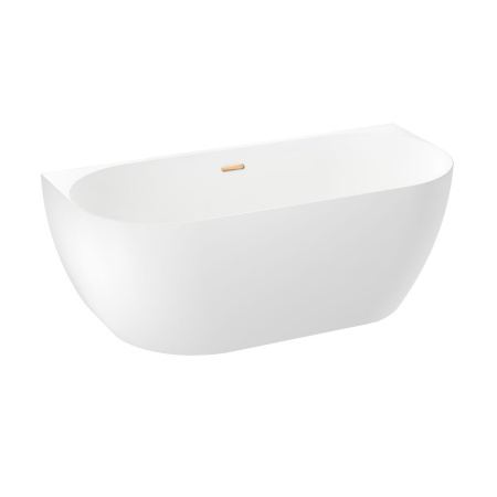 Акриловая ванна в наборе 4 в 1: пристенная ванна, ножки, экран, слив-перелив Wellsee Belle Spa 3.0 235901004