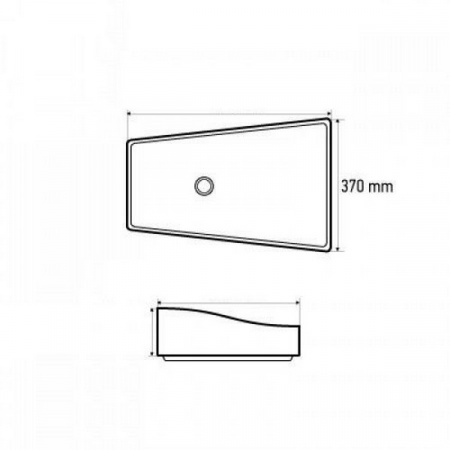 Раковина MELANA MLN- 7459SS (серебро)