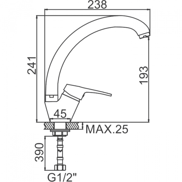 Смеситель для мойки Ledeme H13-1 L5913-1