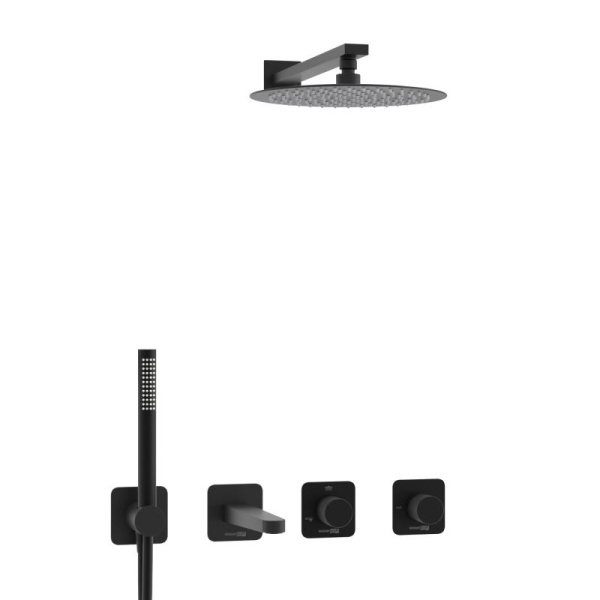 A5251.300.301.219.258.302.242.217 Встраиваемый комплект для ванны WasserKRAFT с верхней душевой насадкой, лейкой