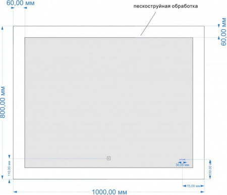 Зеркало Cersanit Led 030 Design 100 KN-LU-LED030*100-d-Os