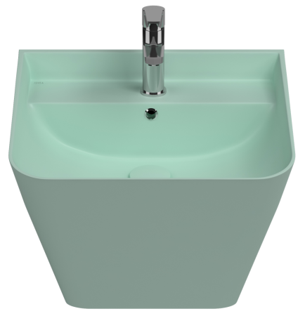 Раковина ISVEA Sott'Aqua подвесная 500*420*515 1 цвет мятно-зеленый матовый 10SQ37002SV-2T